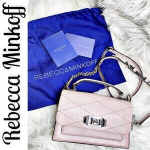 Rebecca Minkoff | Je T’aime Blush Pink Quilted Leather Crossbody Bag